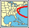 Click for a larger map of Hurricane Diane 1955