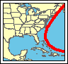 Click for a larger map of Hurricane Edna 1954