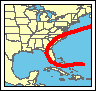Click for a larger map of the Labor Day Hurricane of 1935